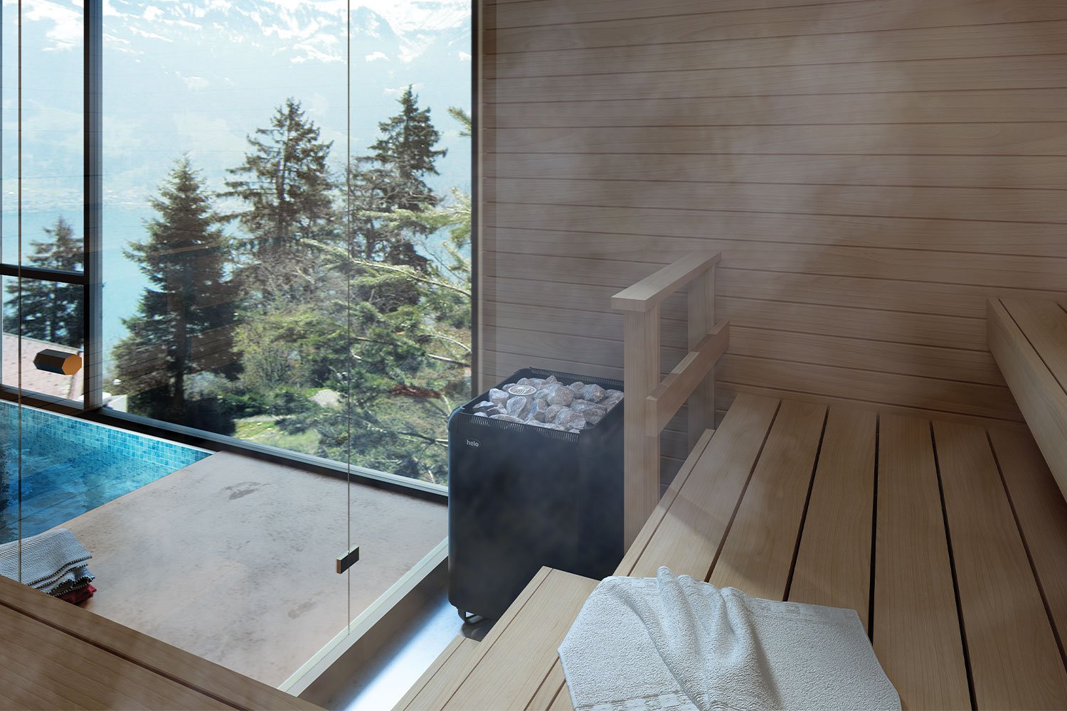 Electric sauna heaters from Helo