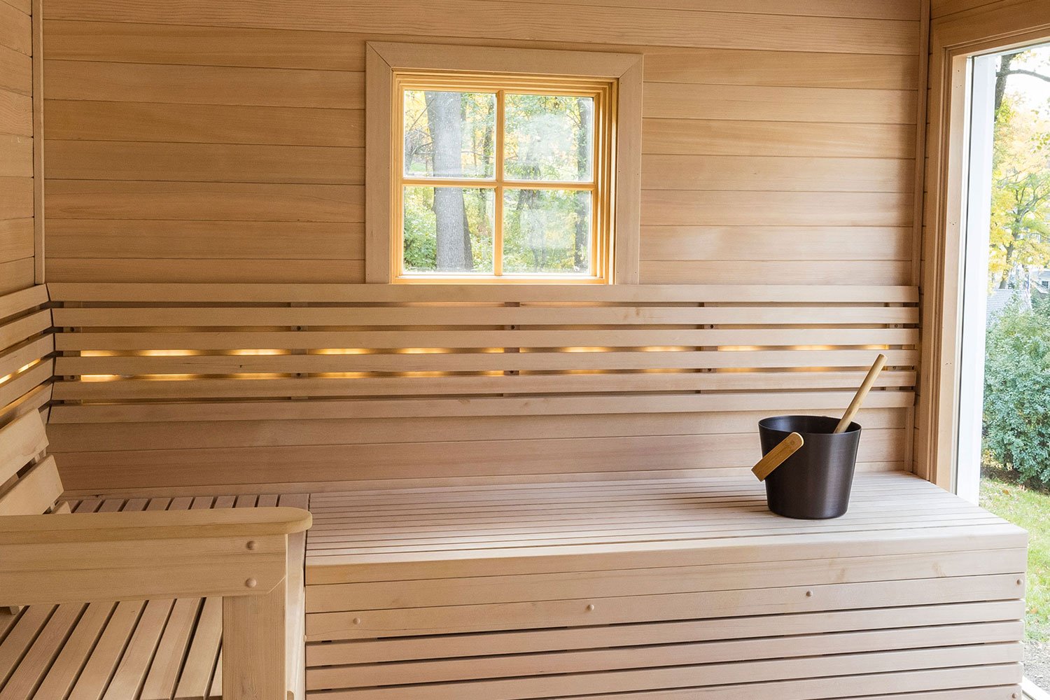 Custom Permanently Installed In-Home Traditional Sauna