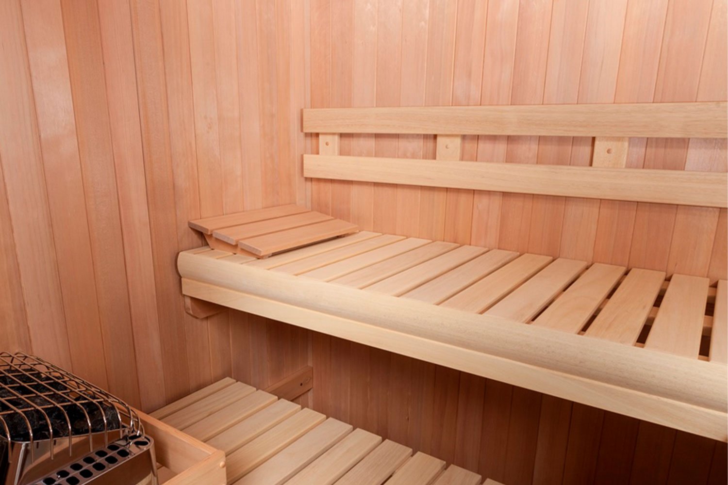 Hemlock Interior for Freestanding Saunas