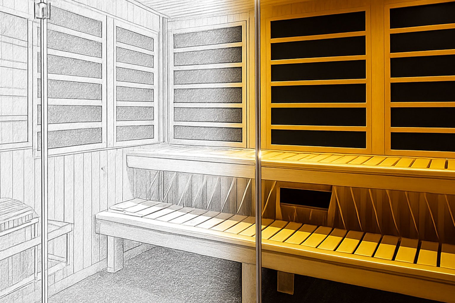 Custom InfraSauna - Sketch to Reality